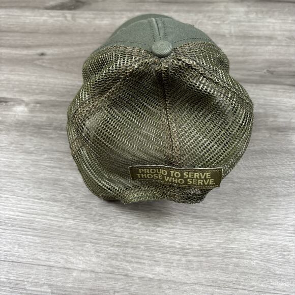 Budweiser Men's Hat Green Cap Mesh Snapback Proud To Serve Military Trucker - Picture 4 of 15
